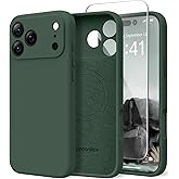 SuydanBox Magnetic for iPhone 17 Pro Case, Compatible with MagSafe, [Full Camera Protection][Screen Protector] Silicone Shockproof Protective Phone Case for iPhone 17 Pro 6.3", Alpine Green
