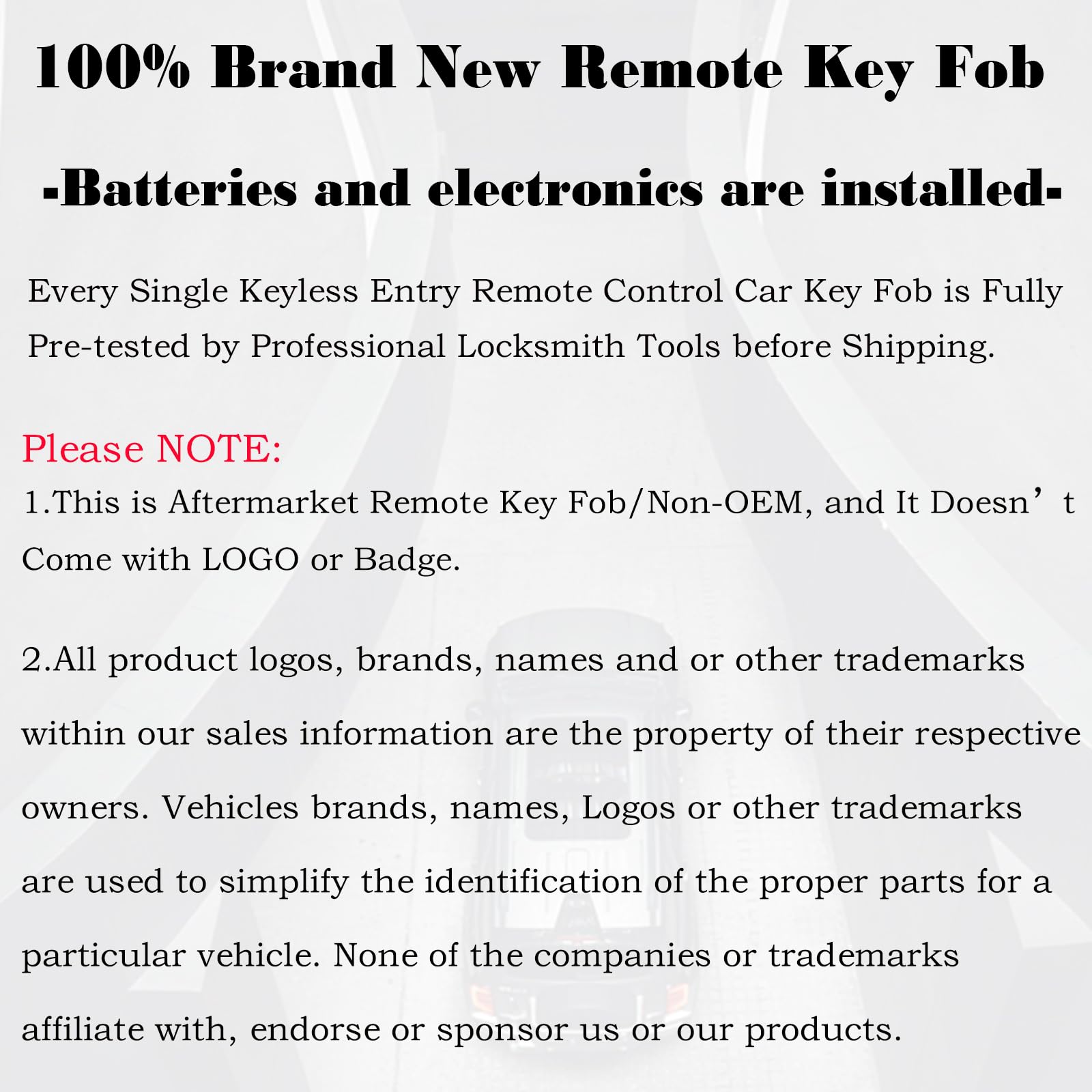 MechanMagic Key Fob Replacement Fits for CWTWB1U793 Ford F-150 2004-2014 F-250 F-350 F-450 Flex 2009-2017 Explorer 2001-2015 Escape Ranger Fusion Econoline Mercury Keyless Entry Remote Control 2 Sets