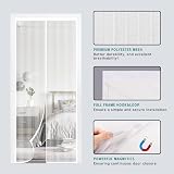 SMALUCK Magnetic Door Screen 80x200 cm White Heavy Duty Fly Mesh with Magnets view 3