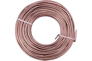 Biugaaufai 98 Feet Brown Anodized Aluminum Bonsai Training Wire, 4.0mm Anodized Aluminum Wire, 98 Feet Bonsai Plant Wire, Professional Grade Bonsai Training Wire for Crafts, Sculpting, Home Decoration