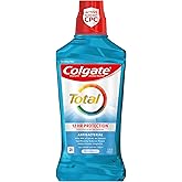 Colgate Total Advanced Pro-Shield Alcohol Free Mouthwash, Antibacterial Formula, Peppermint Blast, 33.8 Ounce