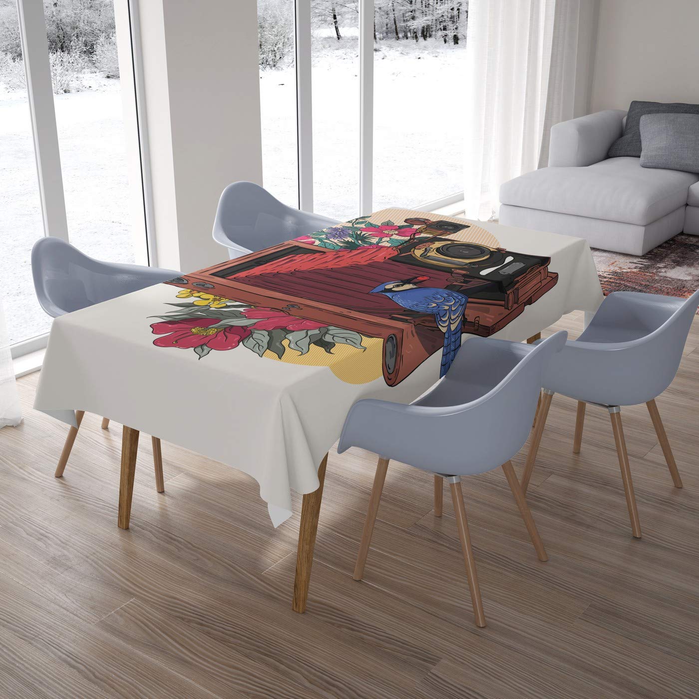 Bonamaison Kitchen Decoration, Tablecloth, 140cm x 200cm - Designed and Manufactured in Turkey