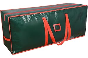PickyanDco 264L (7.5FT) Extra Large Storage Bags, Heavy Duty Large Moving Bags, Storage Totes Moving Boxes Supplies for College, Foldable Duffle Bag for Travel, Christmas Tree Storage Bag- Green
