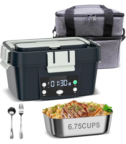 Amazon.com: Wisakey Cordless Electric Lunch Box for Adults, 7.6