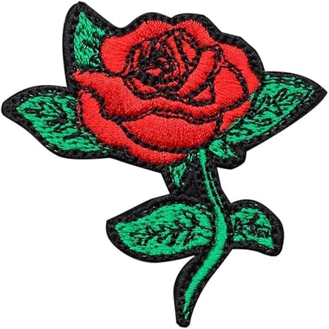 Rose Patch Iron On Badge Gift Tumblr Cute Kawaii Fun Flower Goth