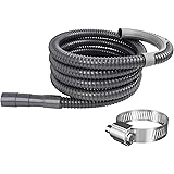 HOSOM 12FT Washer Drain Hose, Portable Washing Machine Drainage Hose Extension, Industrial and Flexible Drain Hose Kit, Compa