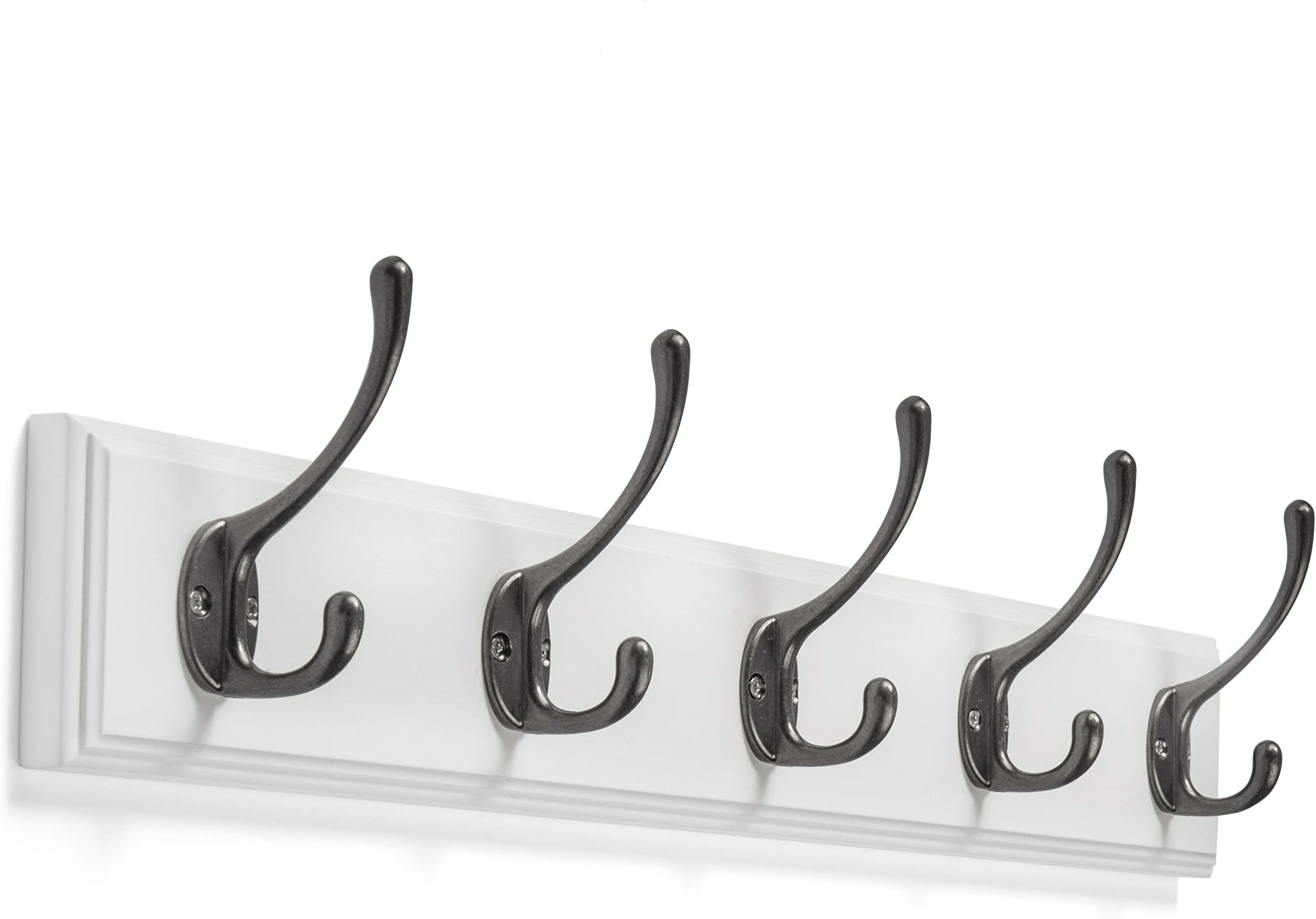 Wall Mounted Coat Rack - with 5 Hooks by Kloveyleaf – Modern Décor for Hanging Towels, Keys, Jackets, Dog Leash for Bedroom, Hallway, Entryway, Mudroom – Mounting Hardware Included