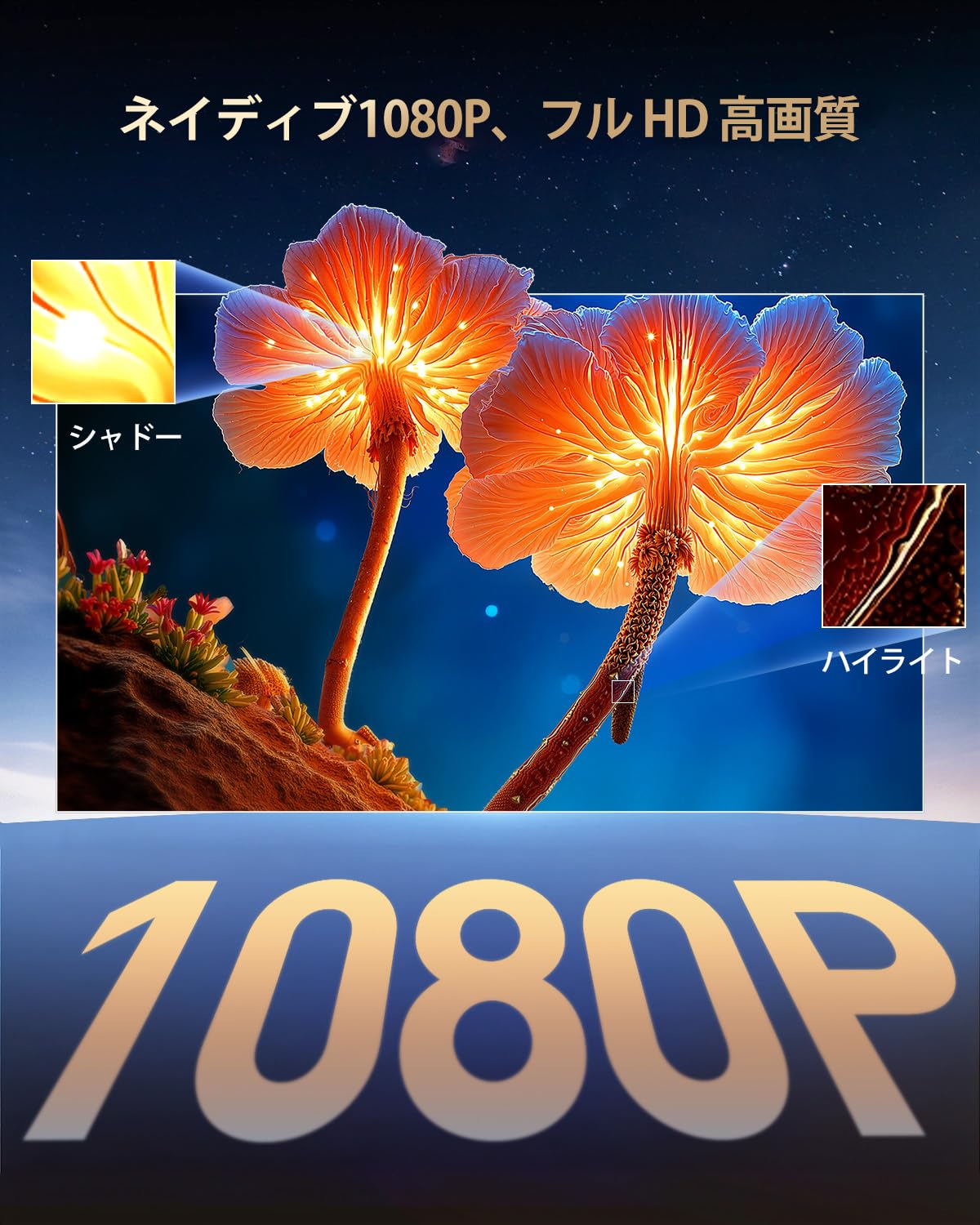 WiMiUS P61Pro Mini Projector, [Official Netflix Certified/Dolby Audio Compatible] 700ANSI High Brightness [Auto Trapezoid Correction/Electric Focus] Projector, Home Use, Built-in PrimeVideo/Disney+