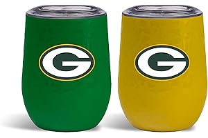 The Memory Company Officially Licensed NFL 2-Pack Home/Away Leopard SS Stemless Wine Tumblers