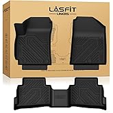 LASFIT Floor Mats for Kia Seltos 2026 2025 2024 2023 2022 2021, All Weather TPE Custom Fit Floor Liners 1st & 2nd Row Car Mats Accessoires for Kia Seltos 2021-2026, Black