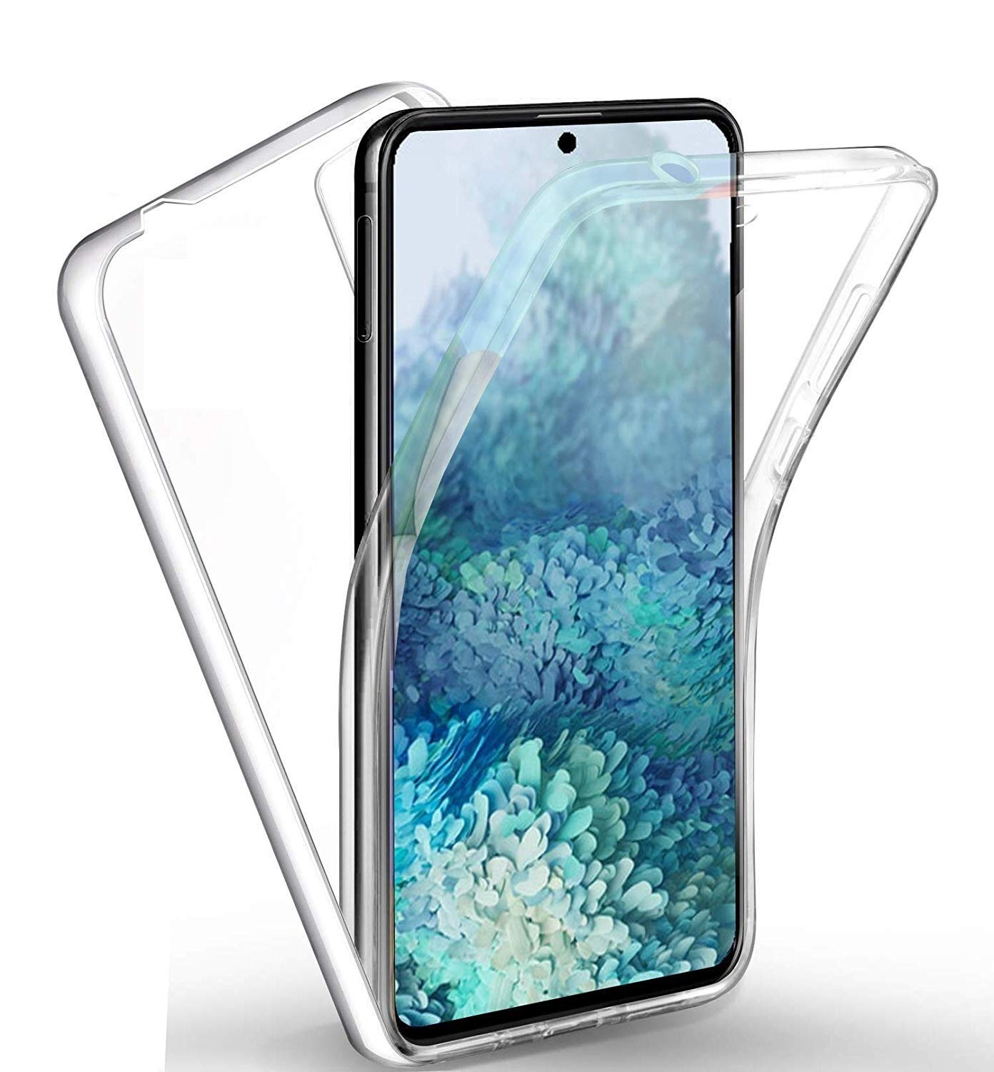 SS Tech Case For Galaxy A32 5G, Samsung A32 5G Case Cover - Front and Back Case Full Body Slim Clear Transparent TPU Silicone Bumper Cover