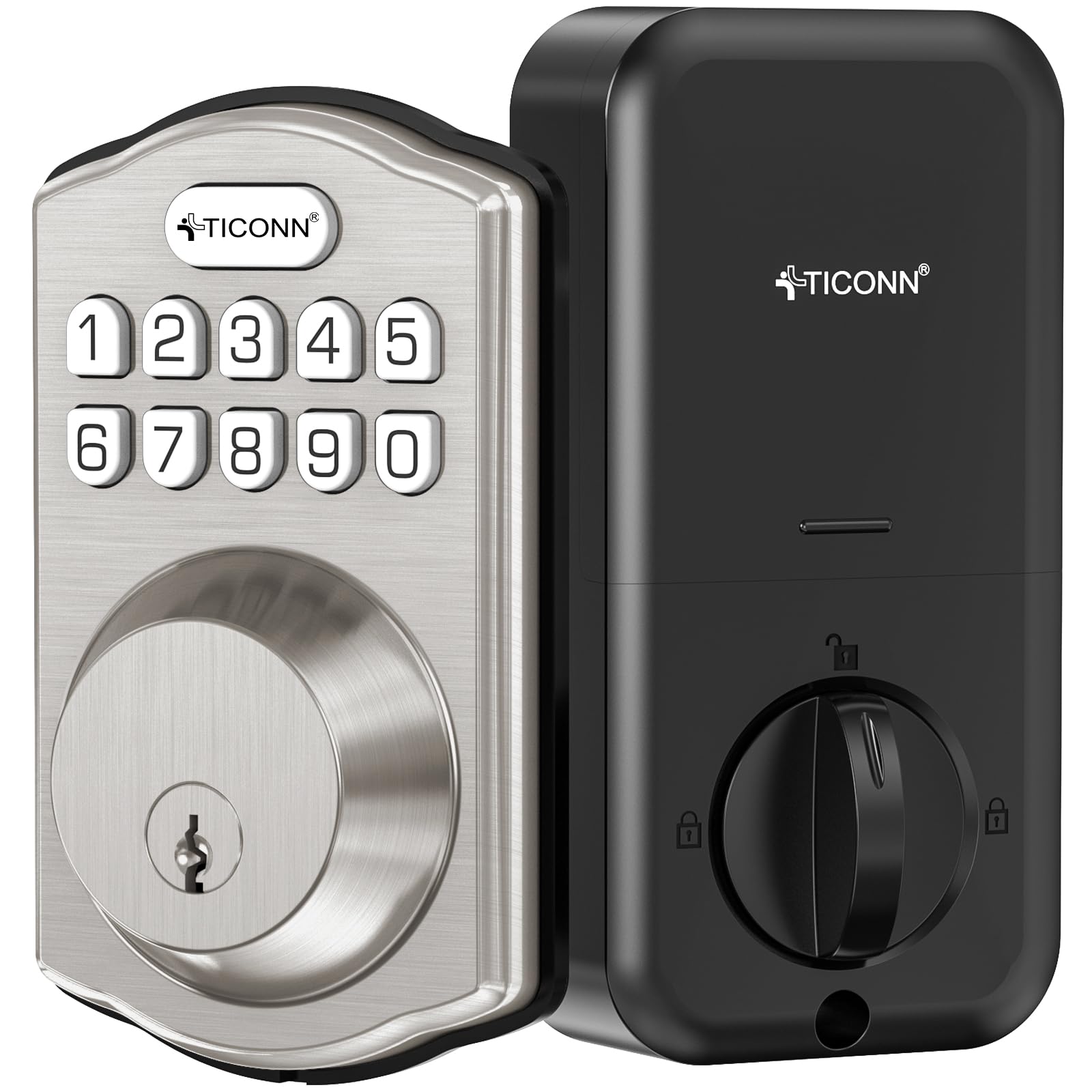TICONN Keyless Entry Door Lock Deadbolt with Keypad, Smart Locks for ...