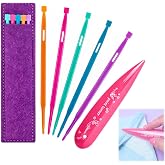 6 Piece Sewing Stiletto Tool Set, Point Turner Sewing Tool Kit with Pressing Bone for Quilting Crafting, Precision Sewing Accessories for Tailors and Sewing Enthusiasts