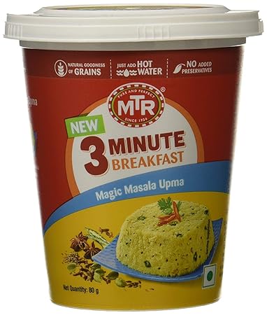 MTR 3 Minute Breakfast Magic Masala Upma Cup, 80g
