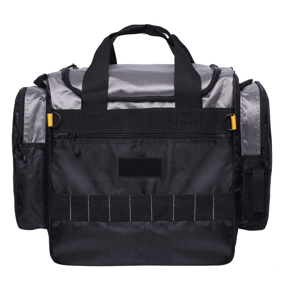 Kylebooker Medium Soft-Sided FishingTackle Bag Fishing Box Tool Accessories Storage Bag（Black）