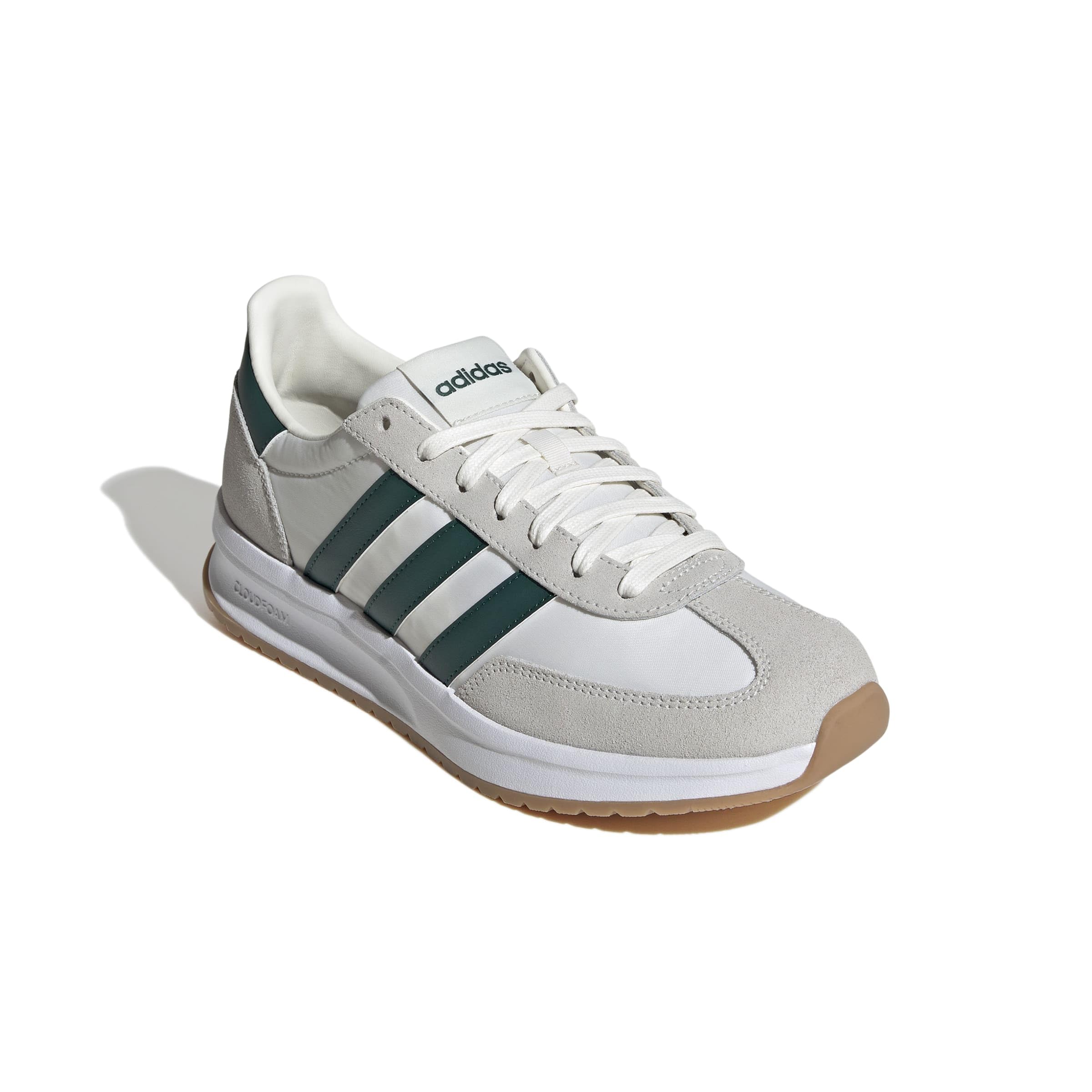 adidas Herren Run 70S 2.0 Shoes, Core White/Collegiate Green/Off White, 44 2/3 EU 3