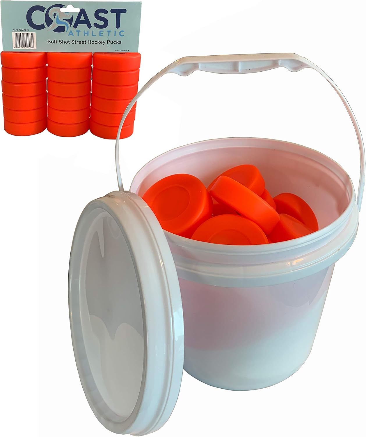 Coast Athletic Bucket O' Street Hockey Pucks : Sports & Outdoors