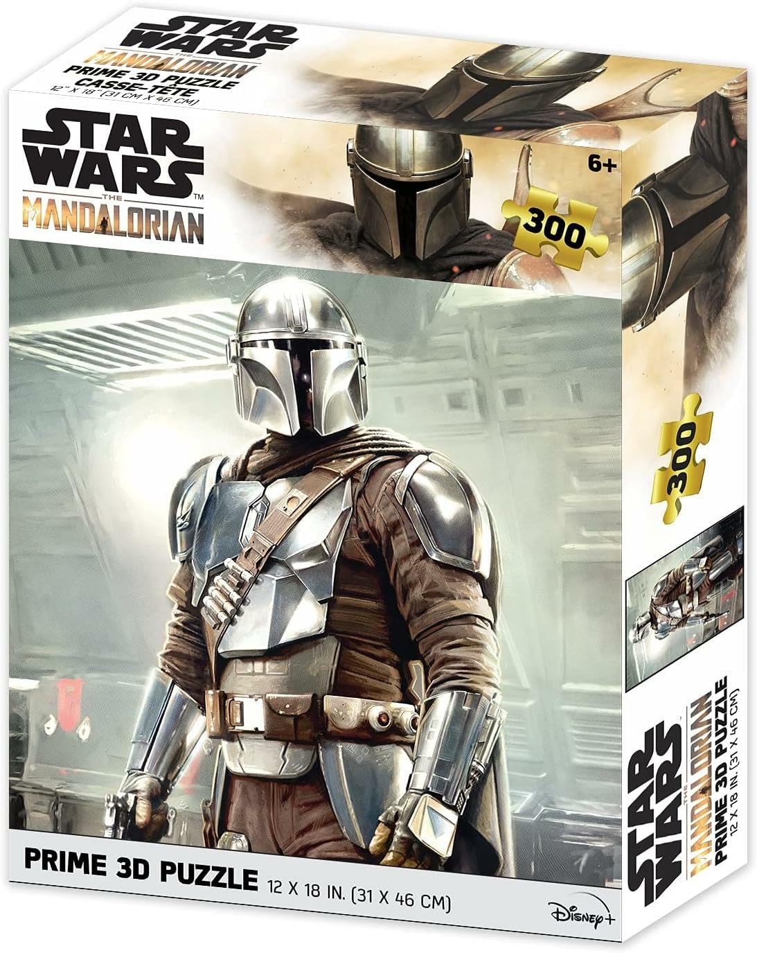 PRIME 3D Star Wars The Mandalorian 3D Lenticular Jigsaw Puzzle, 46 cm x 31 cm,200 pcs, Games & Puzzles, Ages 6+