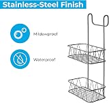 Blue Canyon No Drill 2 Tier Shower Caddy Stainless Steel Grey view 8