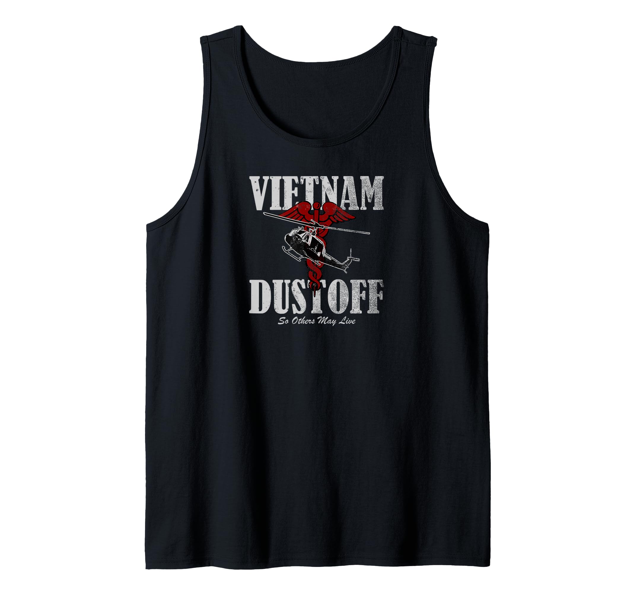 Vietnam Dustoff - UH1 Huey (distressed) Tank Top