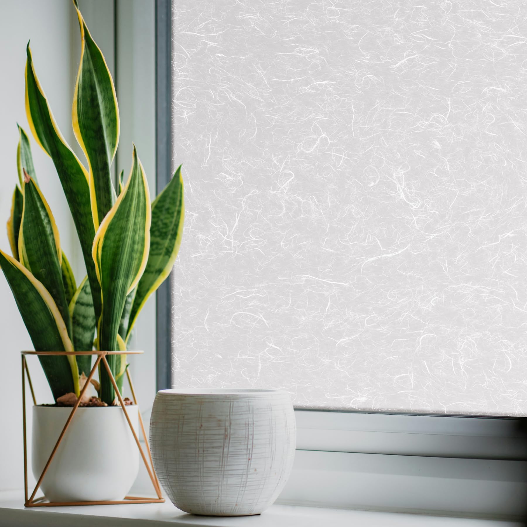 Artscape Rice Paper | Decorative Privacy Window Film with Textured Glass Pattern | Non-Adhesive & UV Protection | Easy to Apply & Removable | 91 x 183 cm