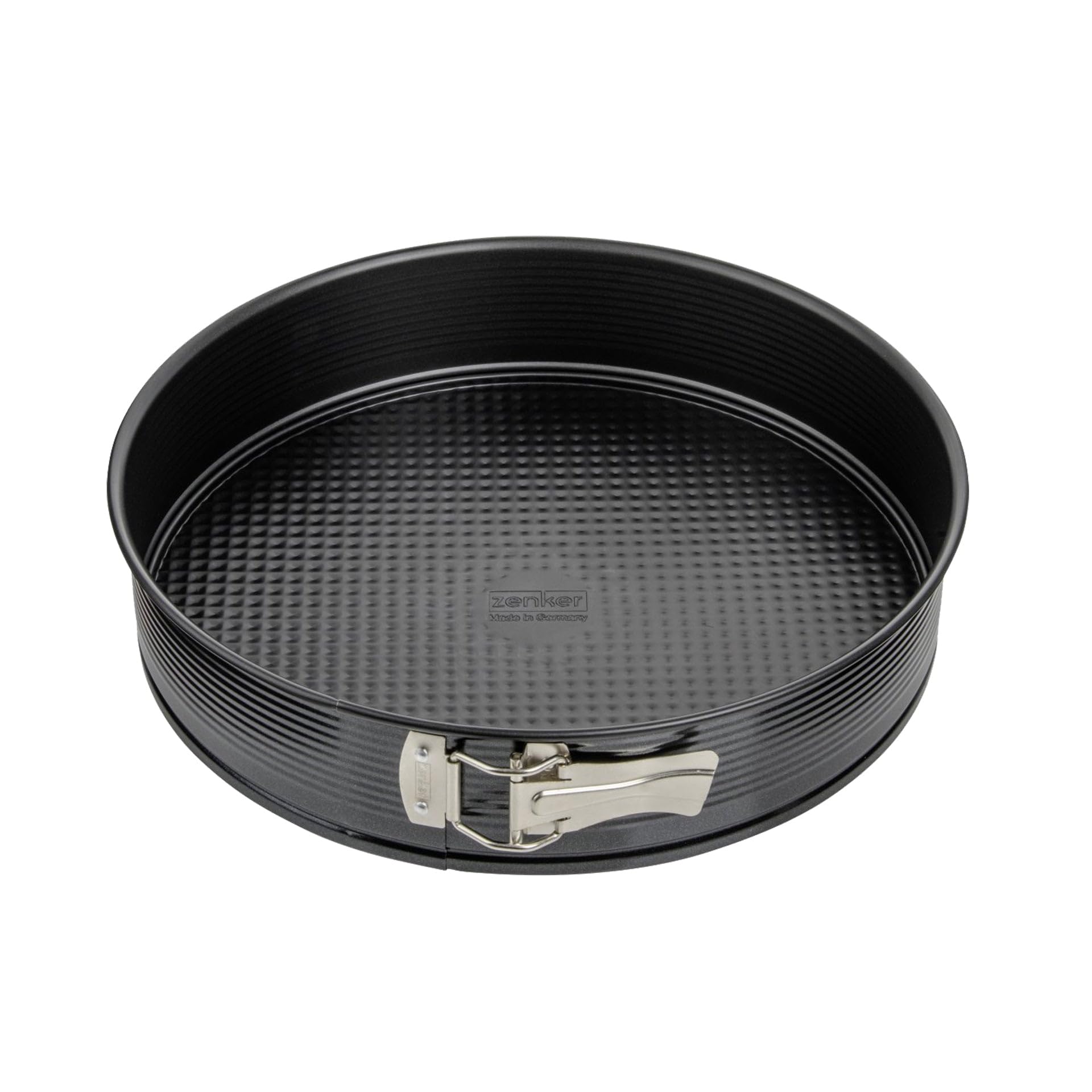 Zenker 6505 Springform pan Ø 30 cm, baking pan with non-stick coating, round cake pan with flat bottom (color black), quantity 1 piece, 400 grams