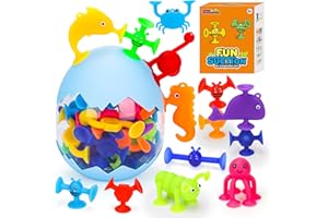 Suction Bath Toys for Kids Baby Sensory Toy Learning Toys for Toddlers Baby Bathtub Travel Games Early for Girl Boy