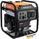 Oxseryn 4000W Inverter Generator, Open Frame Generator Gas Powered, Portable Outdoor Power Equipment, Emergency Home Backup, 