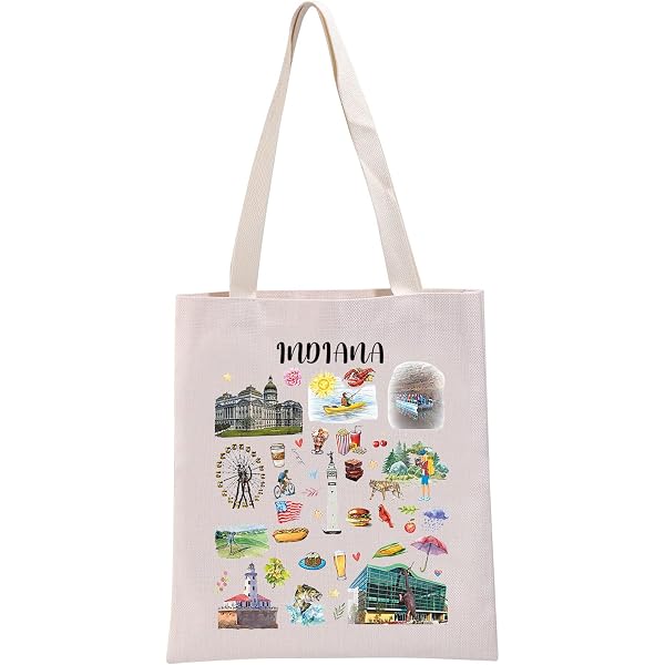 Indiana State Make-up Tasche - Personalisierte Kosmetiktasche, Wasserdicht, 23x18cm