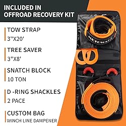 METOWARE Offroad Recovery Kit - 3" x8' Tree