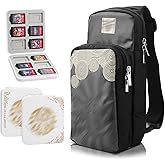 GLDRAM Travel Carrying Case for Nintendo Switch 2 / NS / OLED / Lite, Theme of Zelda Shoulder Sling Bag, Portable Crossbody Backpack with 12 Slots Card Holder & 2 Thumb Grips for Game Accessories