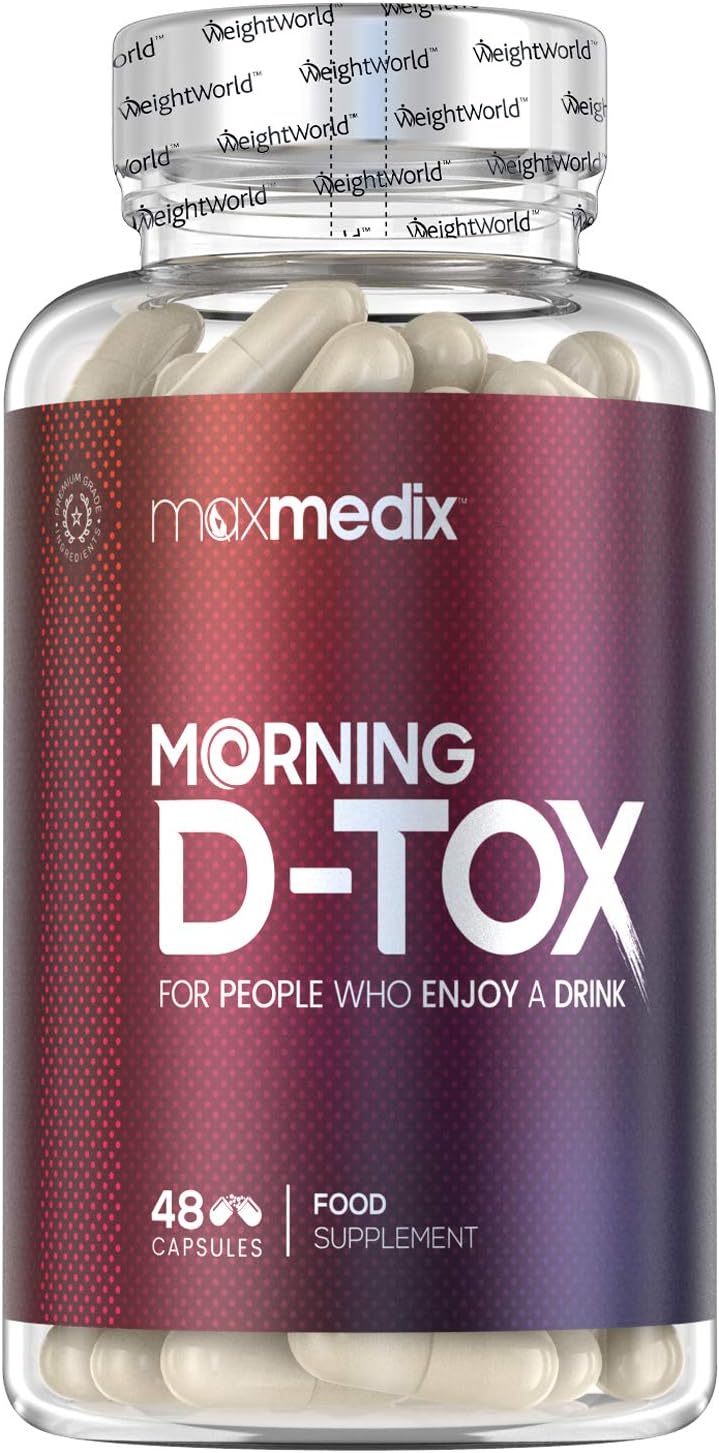DTox Kapseln Anti Kater Komplex, 1 Behälter = 8 x Feiern gehen, Mittel gegen Hangover