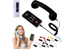 Retro Phone Handset, 2026 New Bluetooth Retro Phone Handset, Type-C sRetro Telephone Style Landline Handle Receiver, sRetro P