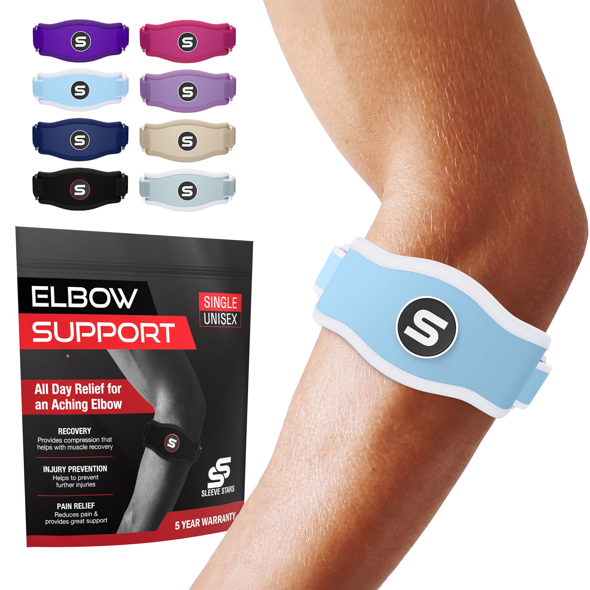 Sleeve Stars Tennis Elbow Brace for Women