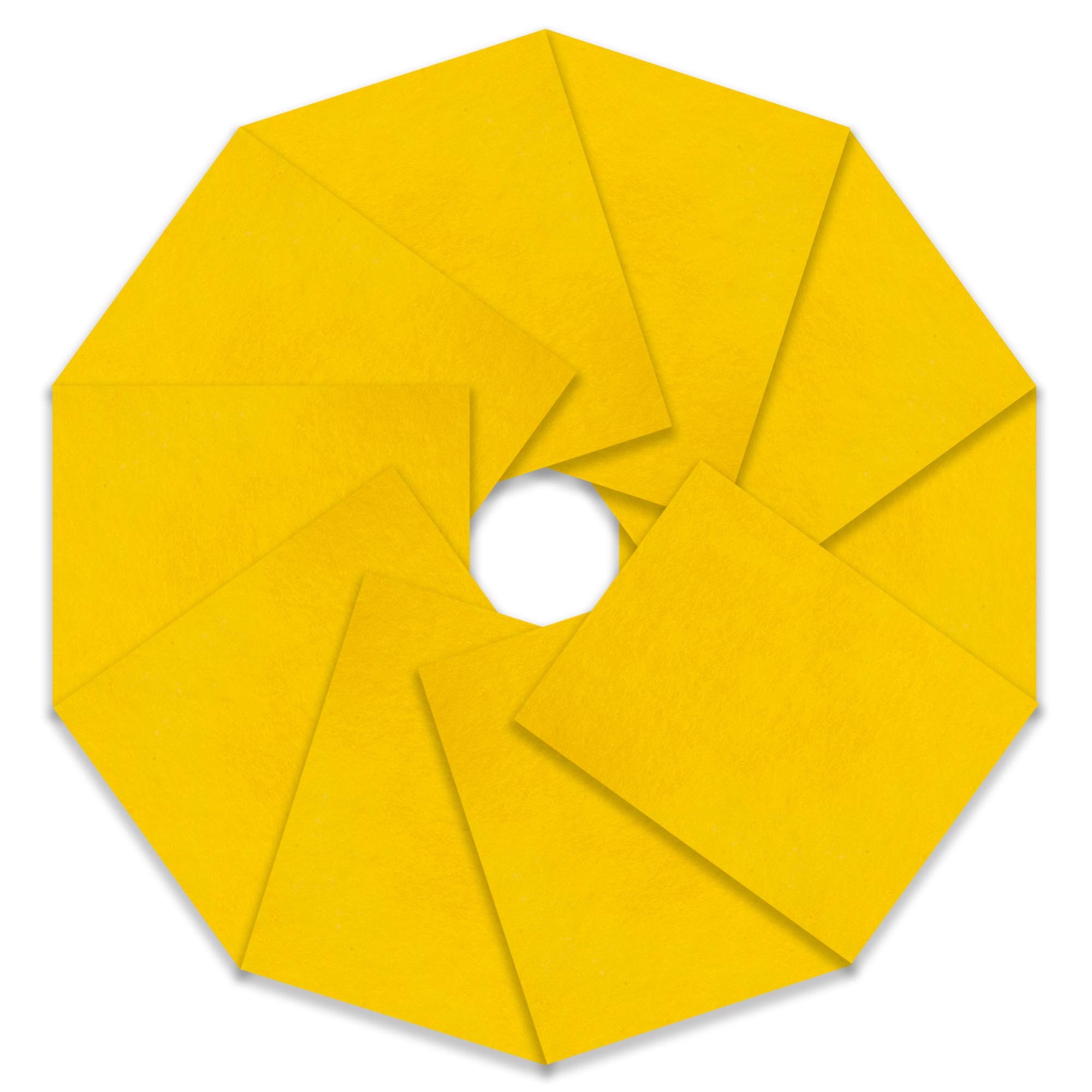 Trimits Craft Felt, 10 Pack, Yellow — image 1
