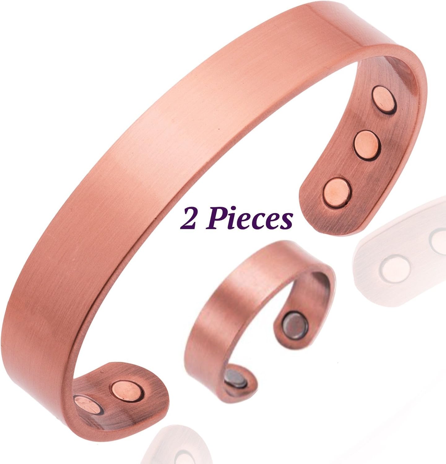 Earth Therapy Men's Pure Copper Magnetic Healing Golf Bracelet for Sport Injury Recovery, Arthritis, and Joint Pain Relief - Adjustable Sizing - Sourced: Sports & Outdoors