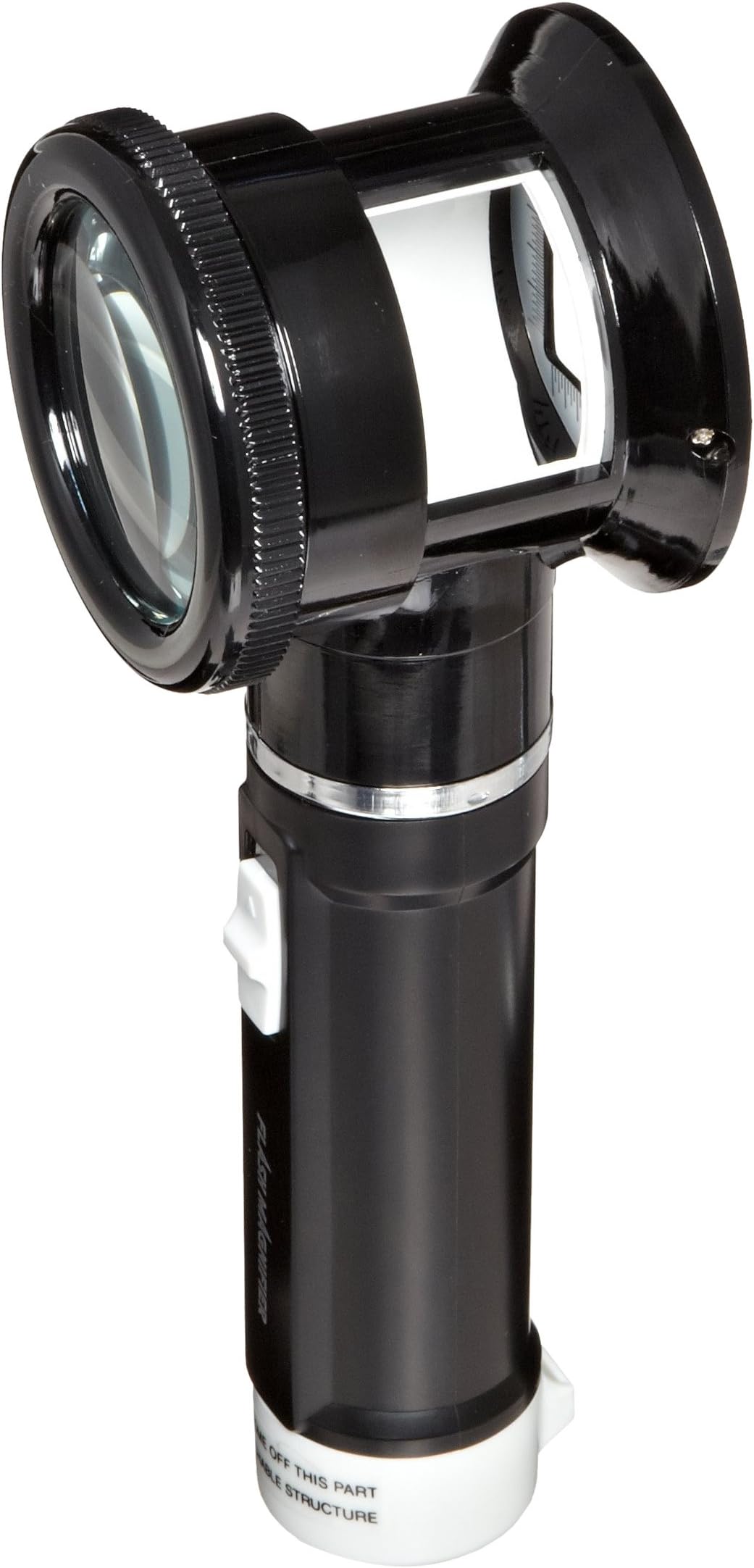 Donegan V980-5 Flashlight Magnifier with Measurement Scale Lens, 5x Magnification, 50mm Lens Diameter