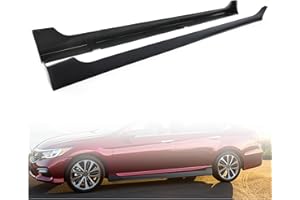 HECASA Side Skirts Rocker Panels Guard Compatible with 2013-2017 Honda Accord 4 Door Sedan Spoiler Extension Replacement Splitter Body Kit Pair Black