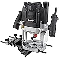 Trend T8 1/2 Inch Dual-Mode Plunge Workshop Router, Engineered for Hand-held and Router Table Use, 3-1/4 HP, 15 Amp, U*T8EK