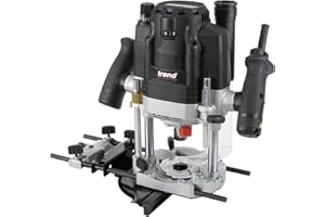 Trend 3-1/4 HP Dual-Mode Plunge Router, 1/2 Inch Collet, 15 Amp, 120V, Variable Speed, Router Table Compatible, U*T8EK