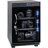 40L Dehumidifying Dry Cabinet Box, Touch Screen 3 Layers for Camera Lens and Electronic Equipment Storage, Temperature Humidity Display LED Screen