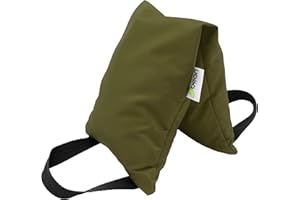 BEAN PRODUCTS Yoga Sand Bags for Working Out - Reinforced Nylon Fabric Exercise Weight Bag with Double Handles for Secure Grip - Weighted Fitness Equipment for Yoga, Pilates & Training - Made in USA, 10 lbs