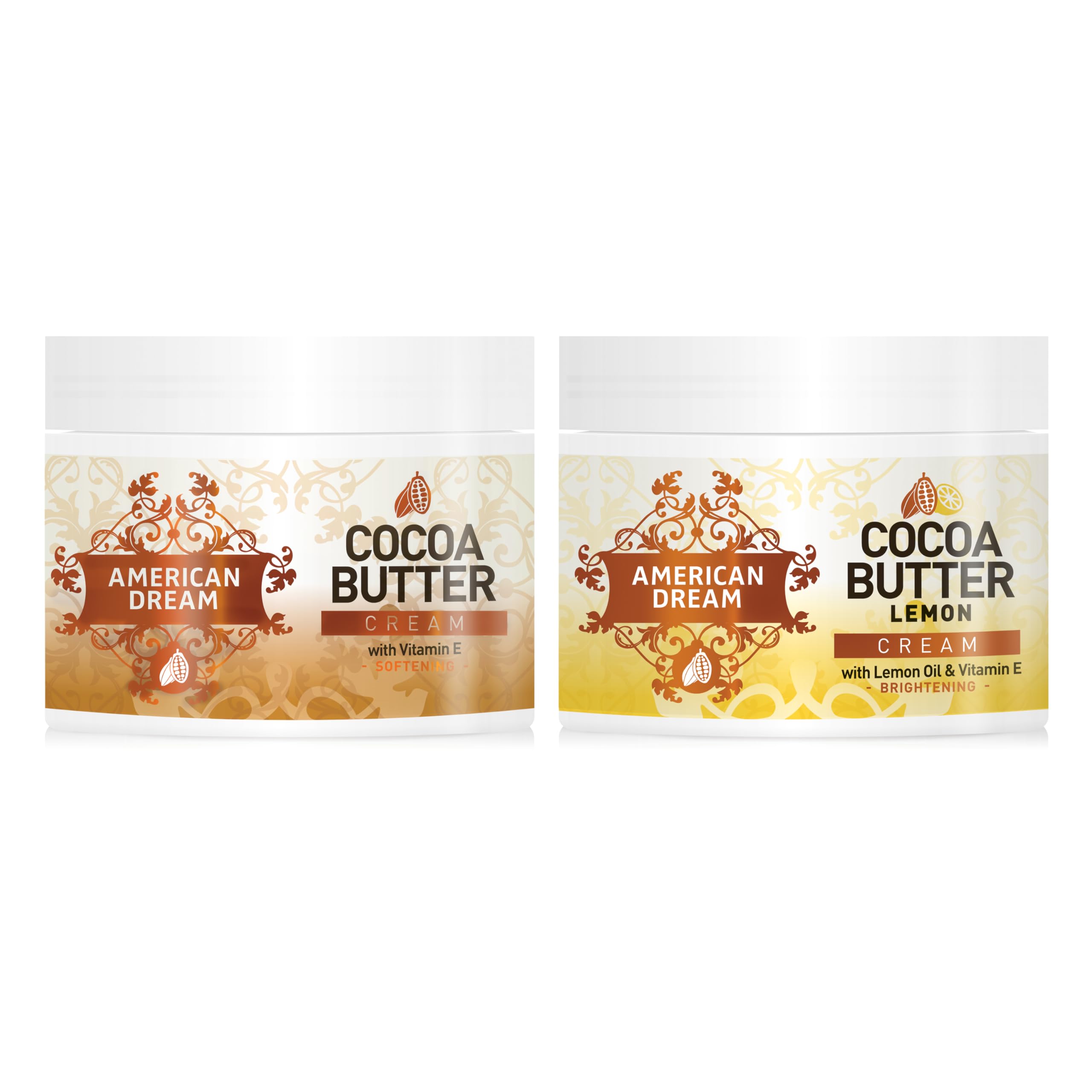 American Dream Original Cocoa Butter & Lemon Cocoa Butter Twin Pack - 2 x 500ml Jars