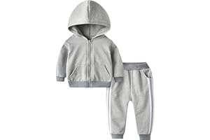 HSTiSan Toddler Boys Girls Clothes Sets 2 Piece Athletic Outfit T-Shirt Tops+Pants Kids Outerwear Spring Summer Fall 6M-5Y