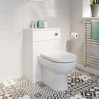 Artis Matte White Back to Wall Toilet Unit Cloakroom Furniture