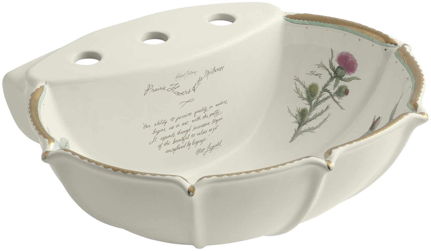 Kohler Prairie Flowers Pedestal Sink Standard Pedestal Sink