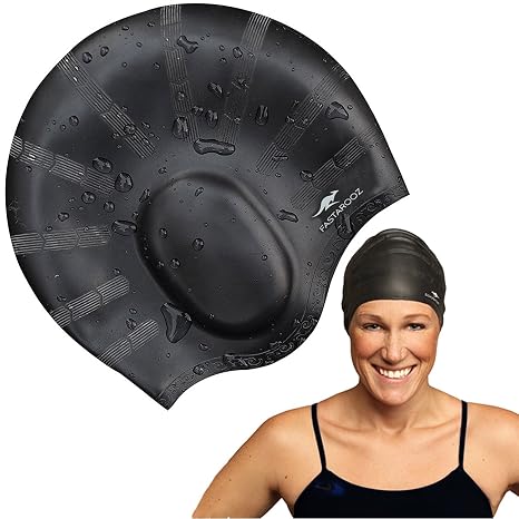 Buy Swim Cap For Long Hair Black Online At Low Prices In India