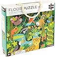 Petit Collage Floor Puzzle, Wild Rainforest, 24-Pieces – Large Puzzle for Kids, Completed Rainforest Puzzle Measures 18” x 24” – Makes a Great Gift Idea for Ages 3+