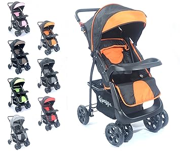 Buggy S4 Jogger Kinderwagen Sportwagen Kindersportwagen (Orange)