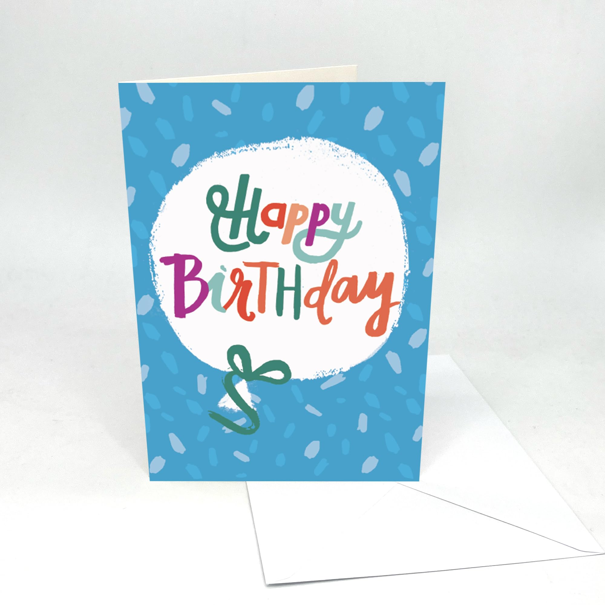 Birthday Audio Card | Record Your Own 30 second Message | A5 size | Design: Birthday Balloon Cover